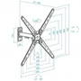 Tooq LP1355TN-B Soporte de Pared Extensible/Giratorio/Inclinable para TV 13-55 pulgadas